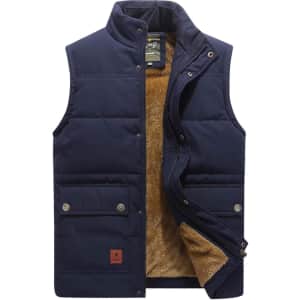 VtuAOL Men's Lightweight Puffer Vest: From $13.25