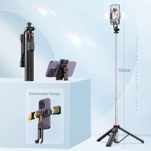 Selfieshow Long Handle Detachable Wireless Bluetooth Tripod: $12.94