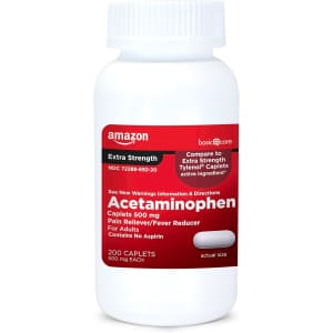 Amazon Basic Care 500 mg Acetaminophen Caplets 200-Count Bottle: $4.31 via Sub & Save