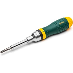 SATA 9-in-1 Multipurpose Ratcheting Screwdriver Set: $13