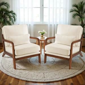 Sweetcrispy Accent Mid Century Modern Chairs Set of 2: $180 Sweetcrispy Accent Mid Century Modern Chairs Set of 2: $180