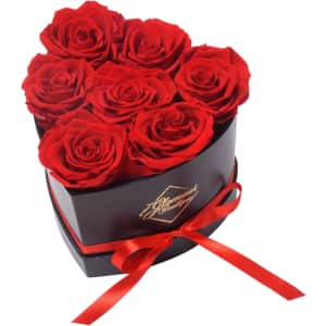 Glamour Boutique Eternal Preserved 7-Rose Heart Box: $19.95