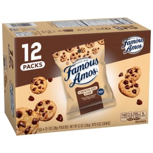 Famous Amos 1-oz. Chocolate Chip Cookies 12-Pack: $5.53 via Sub & Save