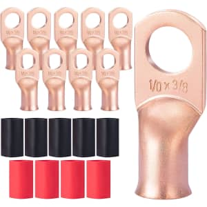 Ticonn 10-Piece 1/0 Awg -3/8" Battery Cable Ends Set: $9.09 Ticonn 10-Piece 1/0 Awg -3/8" Battery Cable Ends Set: $9.09