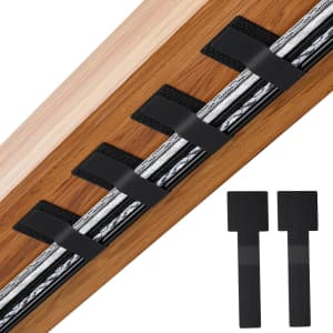 100 Adhesive Hook and Loop Cable Ties: $4.99