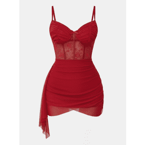 Avidlove Lace V-Neck Babydoll Chemise: $5.99