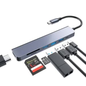 Duomigo 7-in-1 USB-C Hub: $13 Duomigo 7-in-1 USB-C Hub: $13