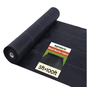 Agfabric 5x100-Foot Weed Barrier Fabric: $35.97