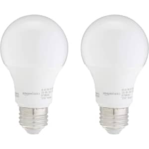 Amazon Basics 75W-Equivalent A19 LED Light Bulb 2-Pack: $3.92 via Sub & Save