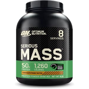 Optimum Nutrition Serious Mass Weight Gainer Protein Powder 6-lb. Tub: $36 via Sub & Save