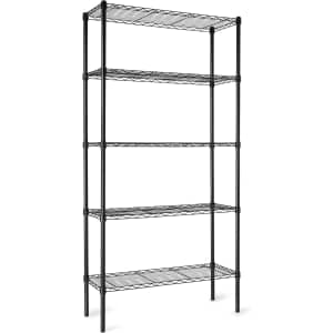 Amazon Basics 5-Shelf Adjustable Steel Wire Shelving: $48