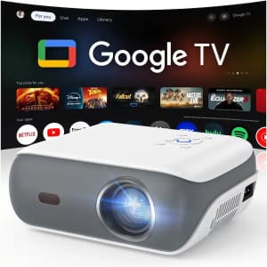 Happrun 4K Google TV Projector: $169.99