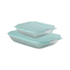 Anchor Hocking Basketweave Embossed 4-Piece Bakeware Bundle: $15.93