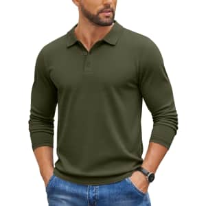 Coofandy Men's Polo Sweater: $11.99