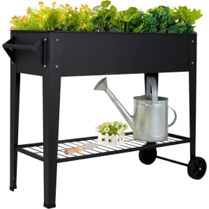 Leetolla Elevate 32" Tall Raised Garden with Wheels: $58