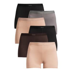 Reebok Women's Sport Boyshort Panties 6-Pack: $9.53