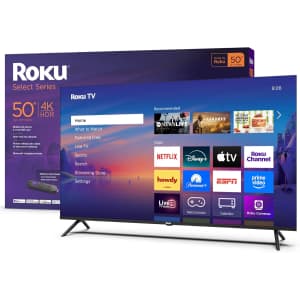 Roku Select Series 50R4C5 50" 4K HDR LED UHD Smart TV (2025): $250 Roku Select Series 50R4C5 50" 4K HDR LED UHD Smart TV (2025): $250
