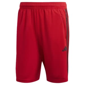 adidas Men's Train Essentials Piqué 3-Stripes Training Shorts: $9 adidas Men's Train Essentials Piqué 3-Stripes Training Shorts: $9