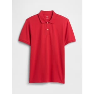 Gap Factory Men's Stretch Pique Polo Shirt: $6.50