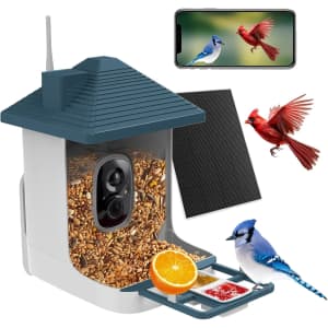 Aprilmin Smart Bird Feeder w/ Camera and AI Recognition: $44.99