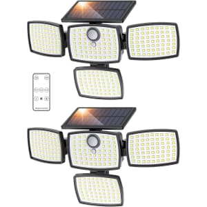 Onforu 3-Head Solar Security Light 2-Pack: $17.99 Onforu 3-Head Solar Security Light 2-Pack: $17.99