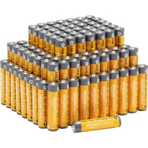 Amazon Basics AAA Alkaline Batteries 100-Pack: $22 w/ Prime Amazon Basics AAA Alkaline Batteries 100-Pack: $22 w/ Prime