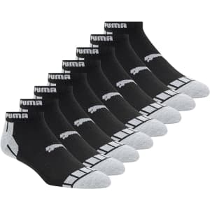 PUMA Men's Low-Cut Socks 8-Pair Pack: $10 PUMA Men's Low-Cut Socks 8-Pair Pack: $10