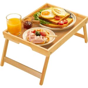 Bamboo Bed Tray Table: $14 Bamboo Bed Tray Table: $14
