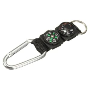 Compass + Theremometer Carabiner Key Chain: $5.99 Compass + Theremometer Carabiner Key Chain: $5.99