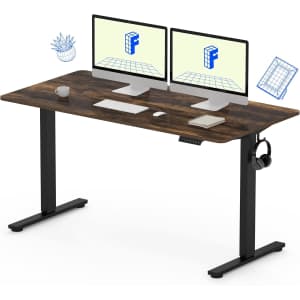 Flexispot 55" x 28" Adjustable Electric Sit Stand Desk: $192