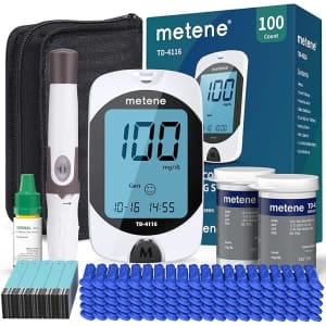 Metene Blood Glucose Monitor Kit: $17 Metene Blood Glucose Monitor Kit: $17