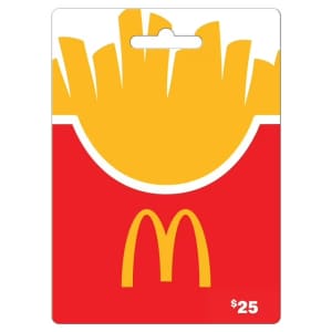 $25 McDonald's Gift Card at Sam's Club: $24 $25 McDonald's Gift Card at Sam's Club: $24