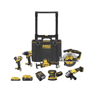 Power Tool Kits at Home Depot. As part of Home Depot's daily deals, save on combo kits, miter saw kits, battery packs, and more. We've pictured the DeWalt 20V Lithium-Ion Cordless 6-Tool Combo Kit w/ Rolling Tool box for $549 ($200 off).