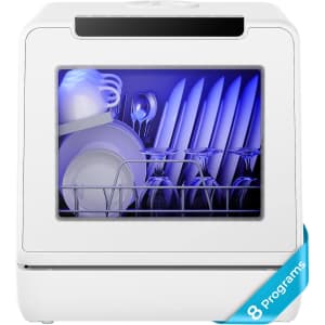 Euhomy Portable 5L Water Tank Countertop Dishwasher: $246 w/ Prime Euhomy Portable 5L Water Tank Countertop Dishwasher: $246 w/ Prime