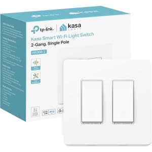 Kasa Alexa-Compatible 2-Gang Smart Light Switch: $24.98