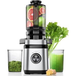 350W Cold Press Juicer with Wide Feed Chute: $65.99