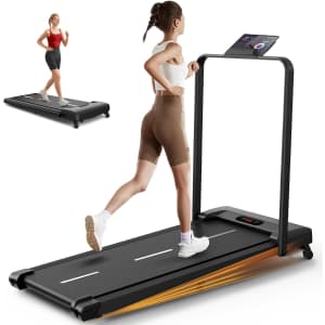 Ancheer 3.5HP Folding Treadmill: $155.99