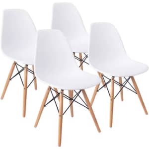 Mid-Century Modern Dining Chair 4-Pack: $64 Mid-Century Modern Dining Chair 4-Pack: $64