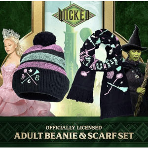 Wicked Officially Licensed Adult Beanie & Scarf Set: $7.99