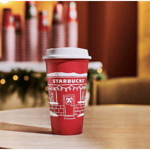 Starbucks Red Cup Day: Free reusable red cup w/ holiday beverage order