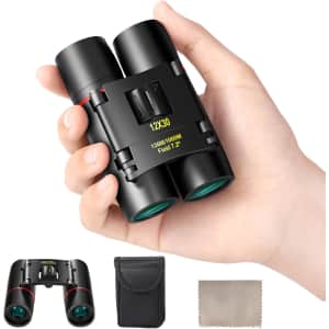 POLDR 12X30 Compact Binoculars: $6.99