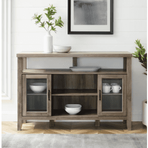 Walker Edison Furniture Company 52" High Boy Buffet: $125 Walker Edison Furniture Company 52" High Boy Buffet: $125