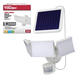 Hyper Tough 2000-Lumen Solar Security Light 2-Pack: $71.87