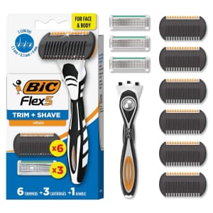 BIC Flex 5 Trim and Shave Body and Beard Trimmer Grooming Kit: $15
