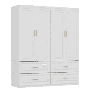Fufu & Gaga 63" 4-Door Bedroom Armoire: $497