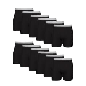 Hanes Men's Comfort Flex Waist Boxer Briefs 12-Pack: $28.79