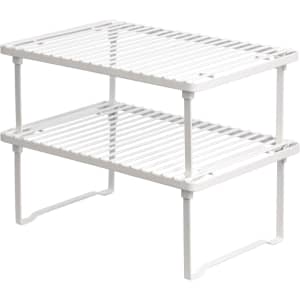 Amazon Basics Stackable Metal Kitchen Storage Shelf 2-Pack: $14 w/ Prime