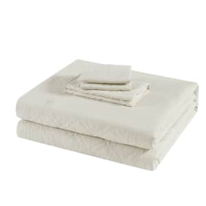 Mainstays Emmett Beige Diamond Pattern and Plaid Microfiber Full-Queen Quilt: $8