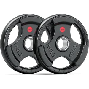 XDDIAS 2 x 10-lb. Olympic Grip Weight Plates: $43.99