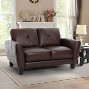 Red Barrel Studio Wayna 62" Leather Sofa: $770